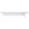 Ekena Millwork Heaton Hidden Support Steel Bracket w/ 8" Support Depth, White Primer 3"W x 12"D x 2"H BKTM03X12X02HEPWH - alternate 2